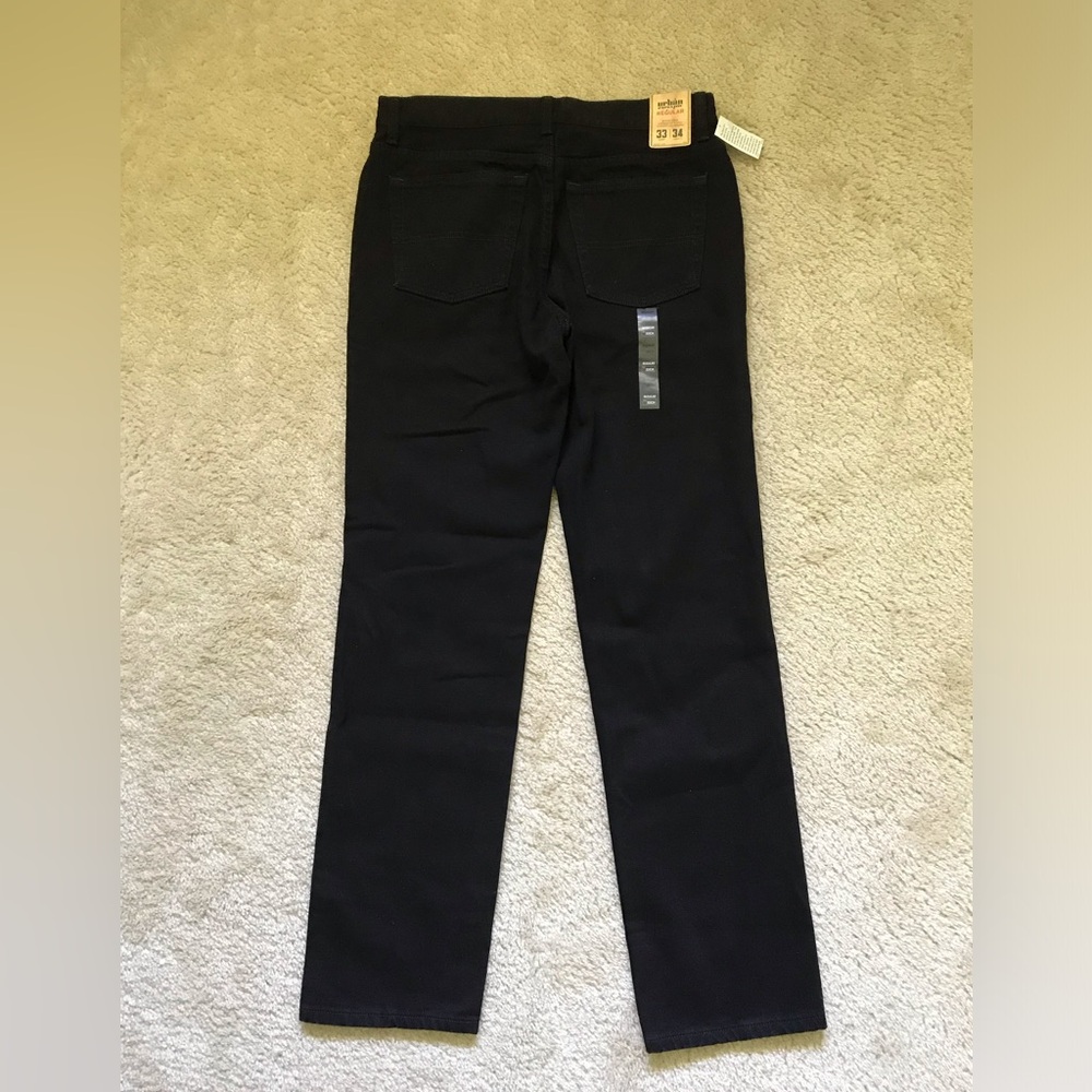 Urban Pipeline Regular Straight Leg Black Jeans 33x34